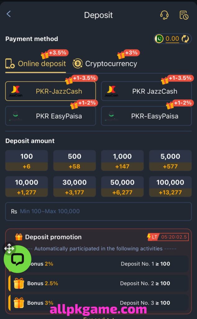 P44 Bet Game deposite