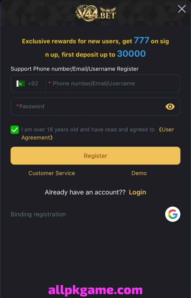 I8 Fun Game Register & login