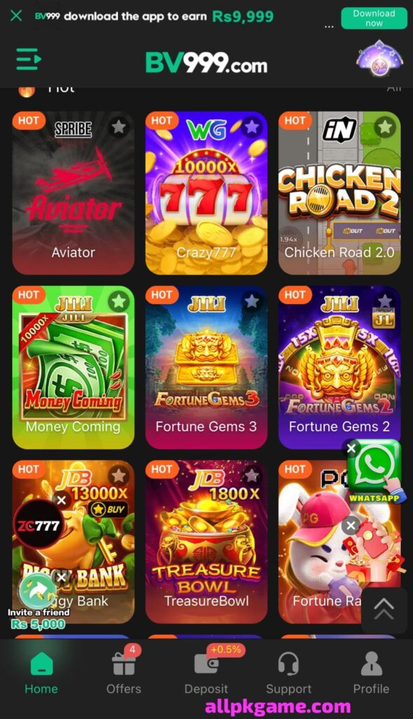 BV999 Game Available