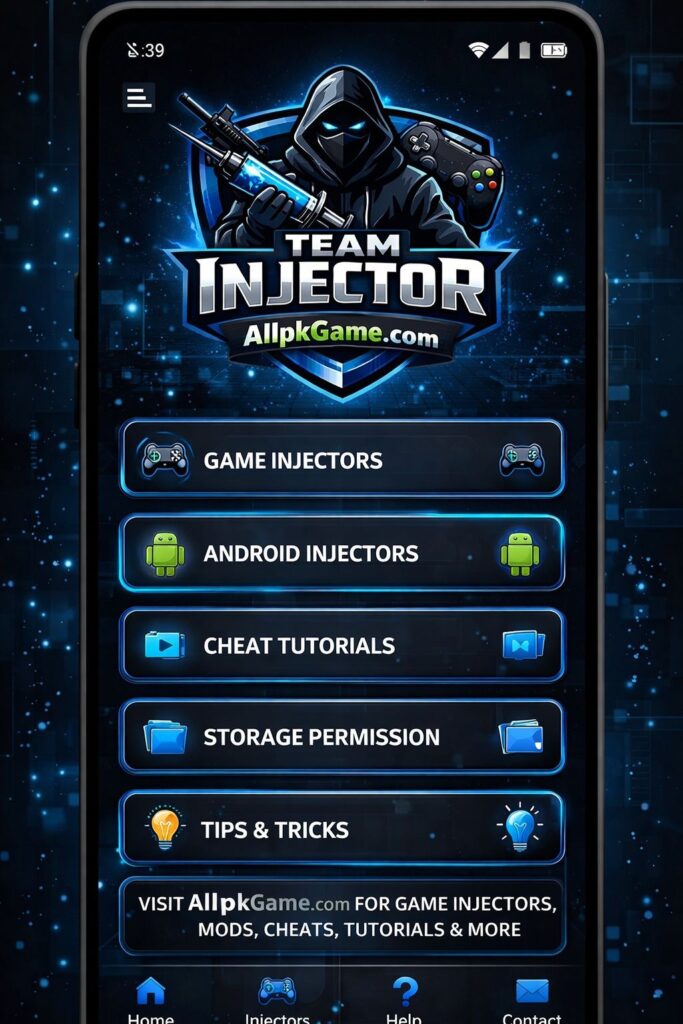 PS Team Injector interface Screenshot