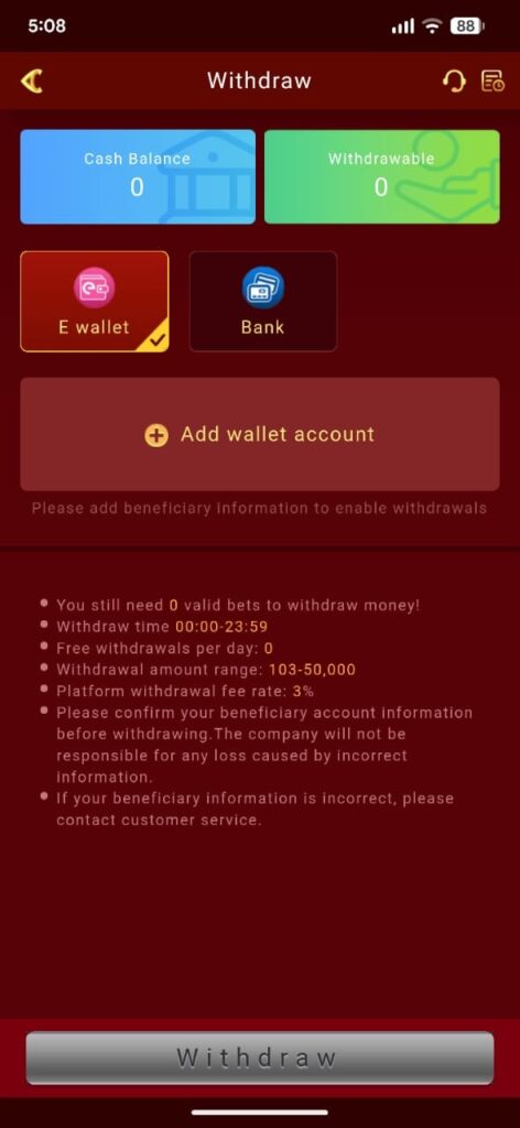 Dream17 Game withdrawals