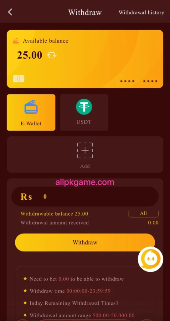 Luck26 Game Withdraw