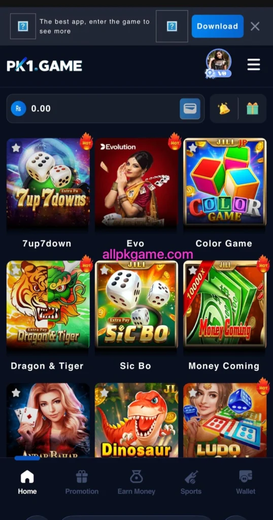PK1 Game List